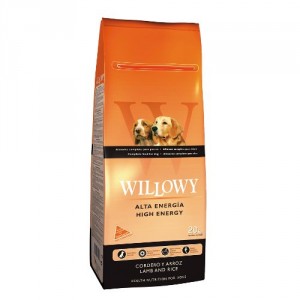 Willowy High Energy Dog Adult sausā barība suņiem Jērs, rīsi 20kg